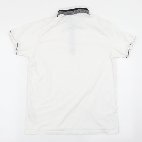 Burton menswear Mens White    Polo Size M