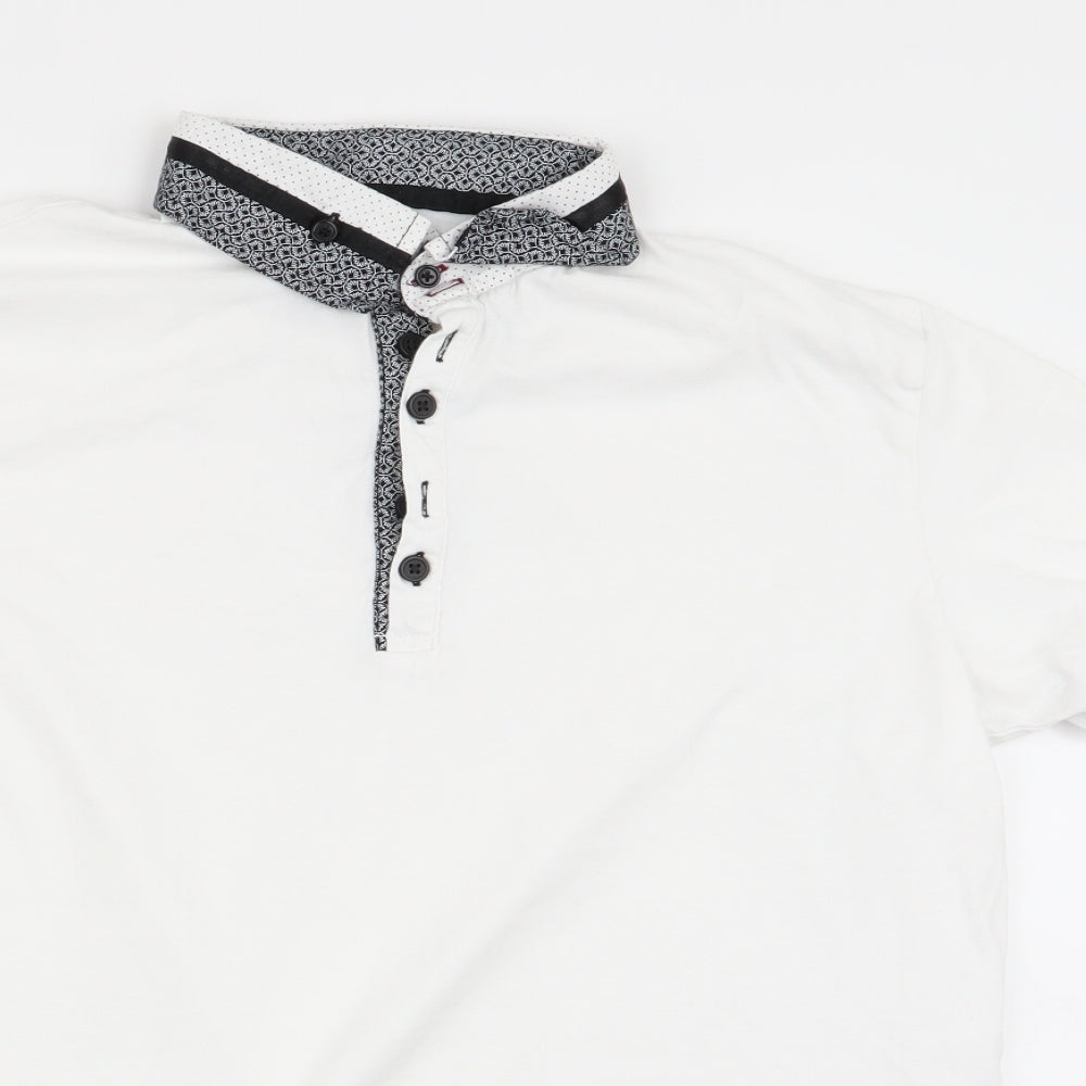 Burton menswear Mens White    Polo Size M
