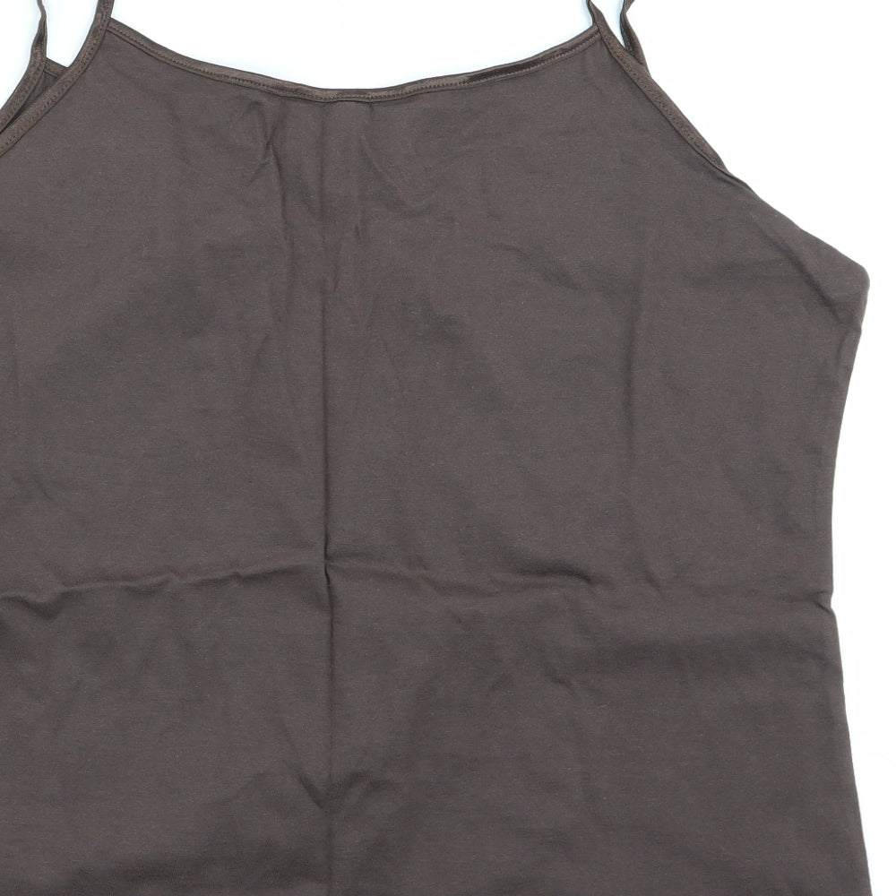 Dorothy Perkins Womens Brown   Camisole Tank Size 18