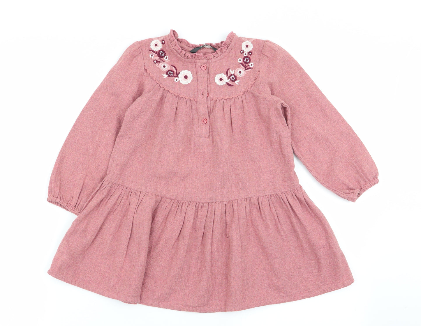 Asda George Girls Pink   Fit & Flare  Size 3-4 Years