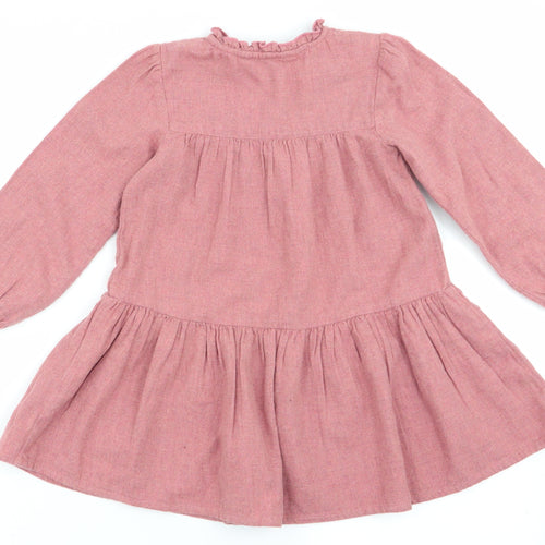 Asda George Girls Pink   Fit & Flare  Size 3-4 Years