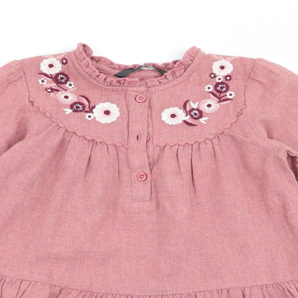Asda George Girls Pink   Fit & Flare  Size 3-4 Years