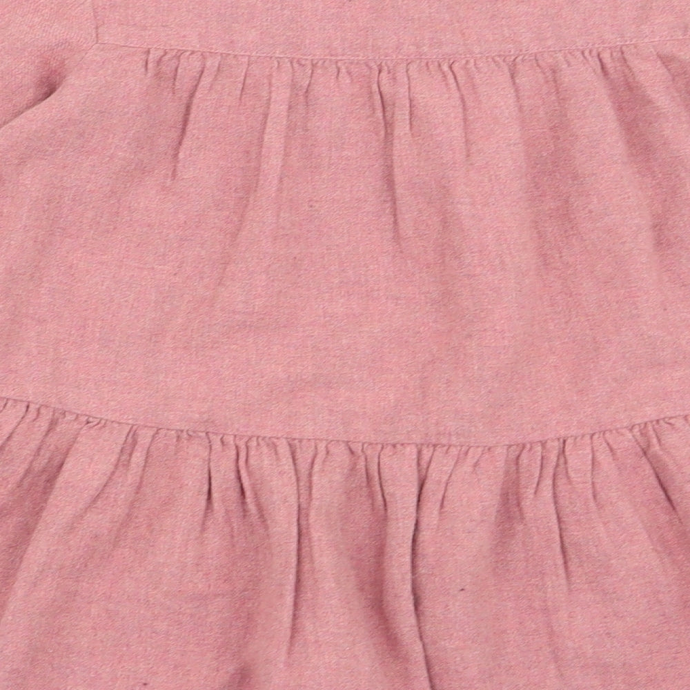 Asda George Girls Pink   Fit & Flare  Size 3-4 Years