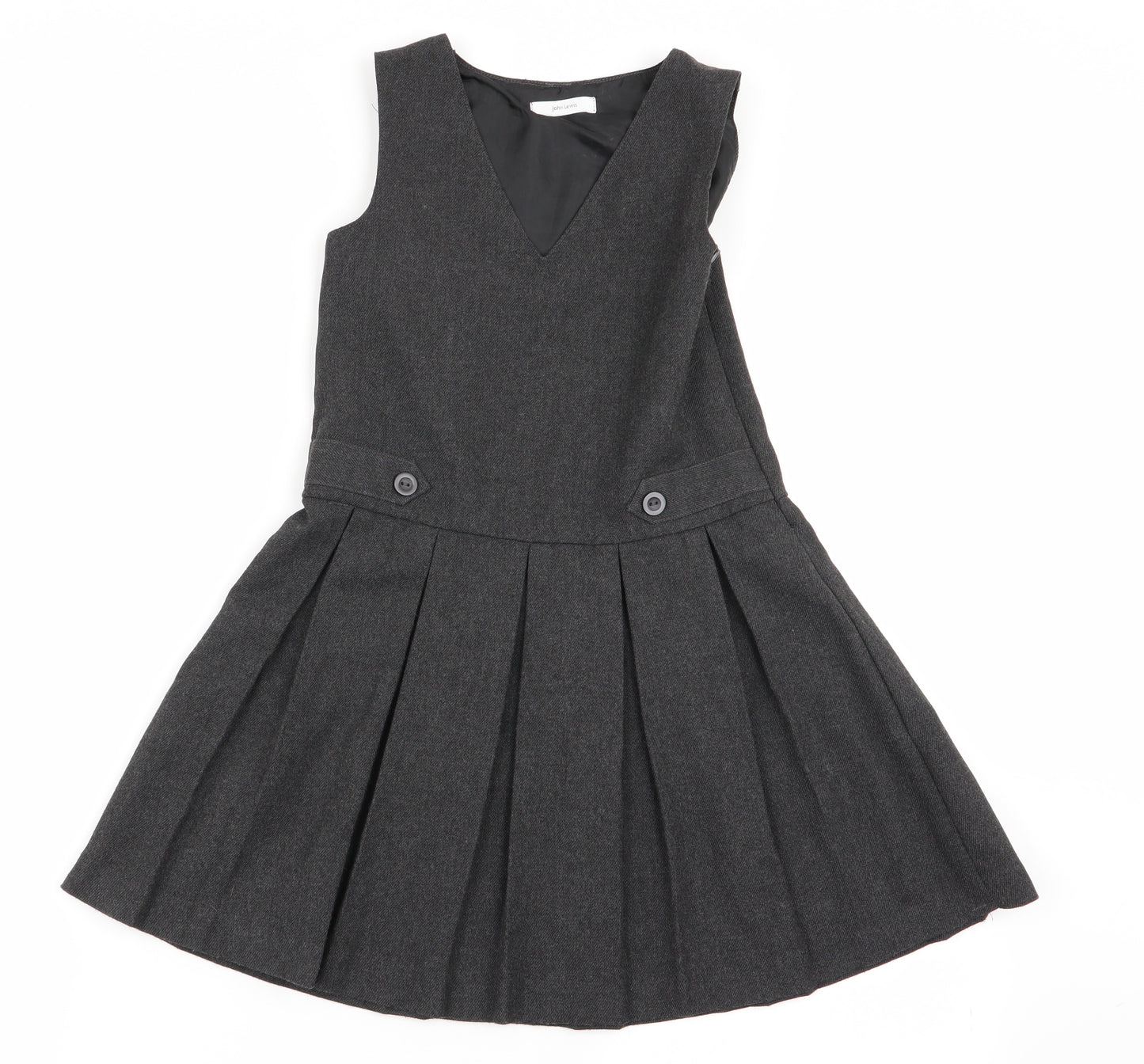 John Lewis Girls Grey   Fit & Flare  Size 5 Years  - school dress