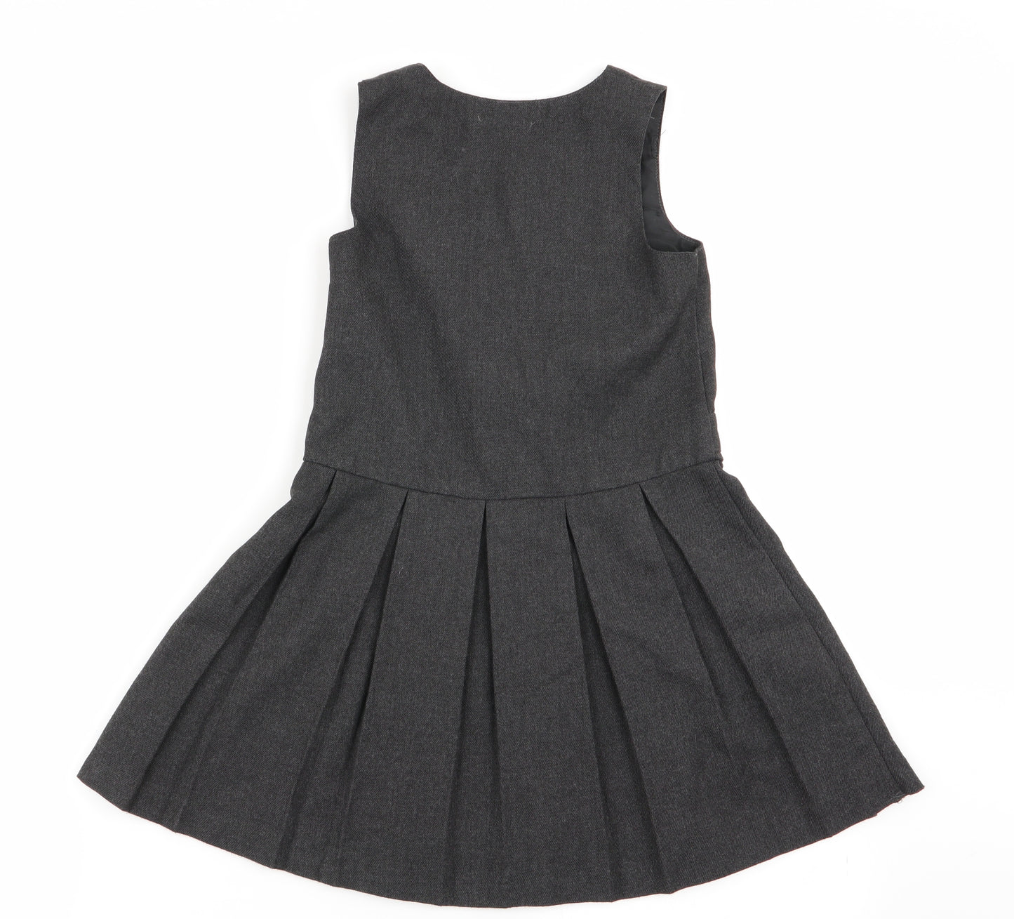 John Lewis Girls Grey   Fit & Flare  Size 5 Years  - school dress