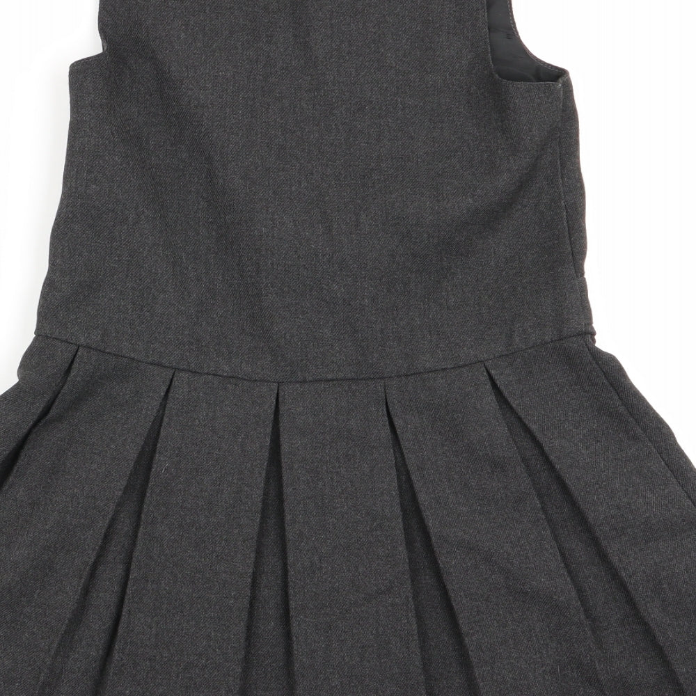 John Lewis Girls Grey   Fit & Flare  Size 5 Years  - school dress