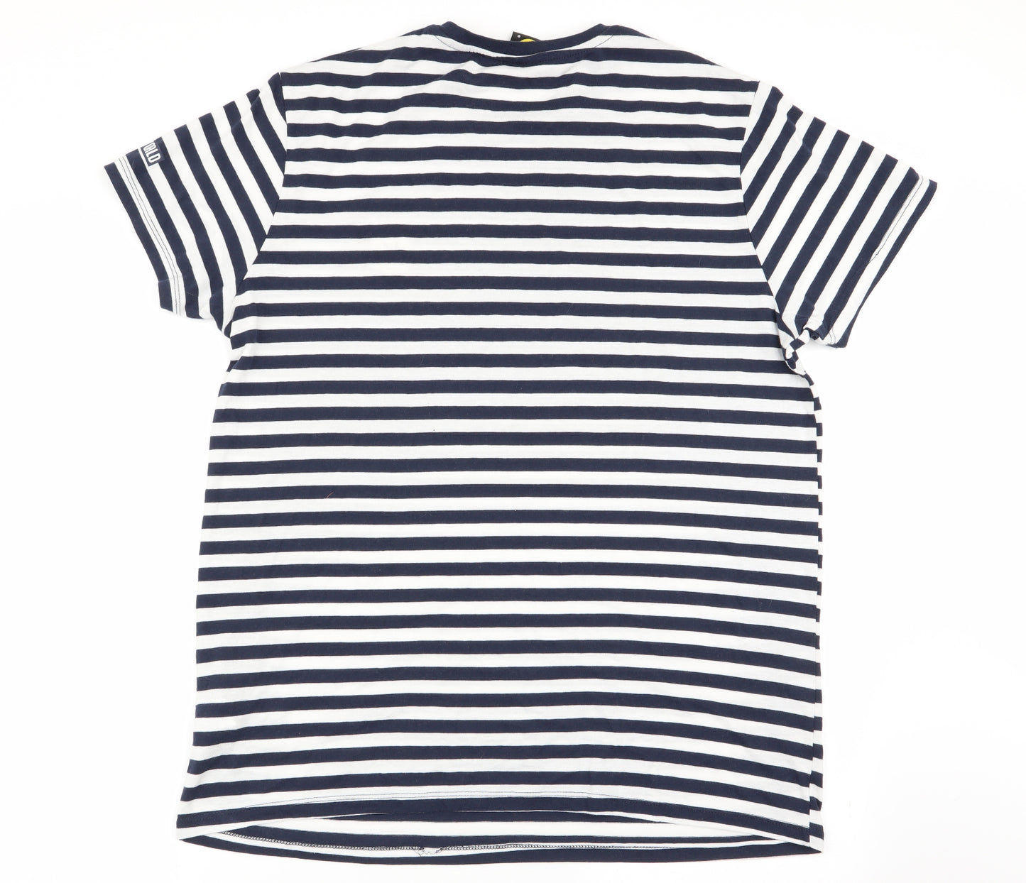 Primark Mens Multicoloured Striped   T-Shirt Size L