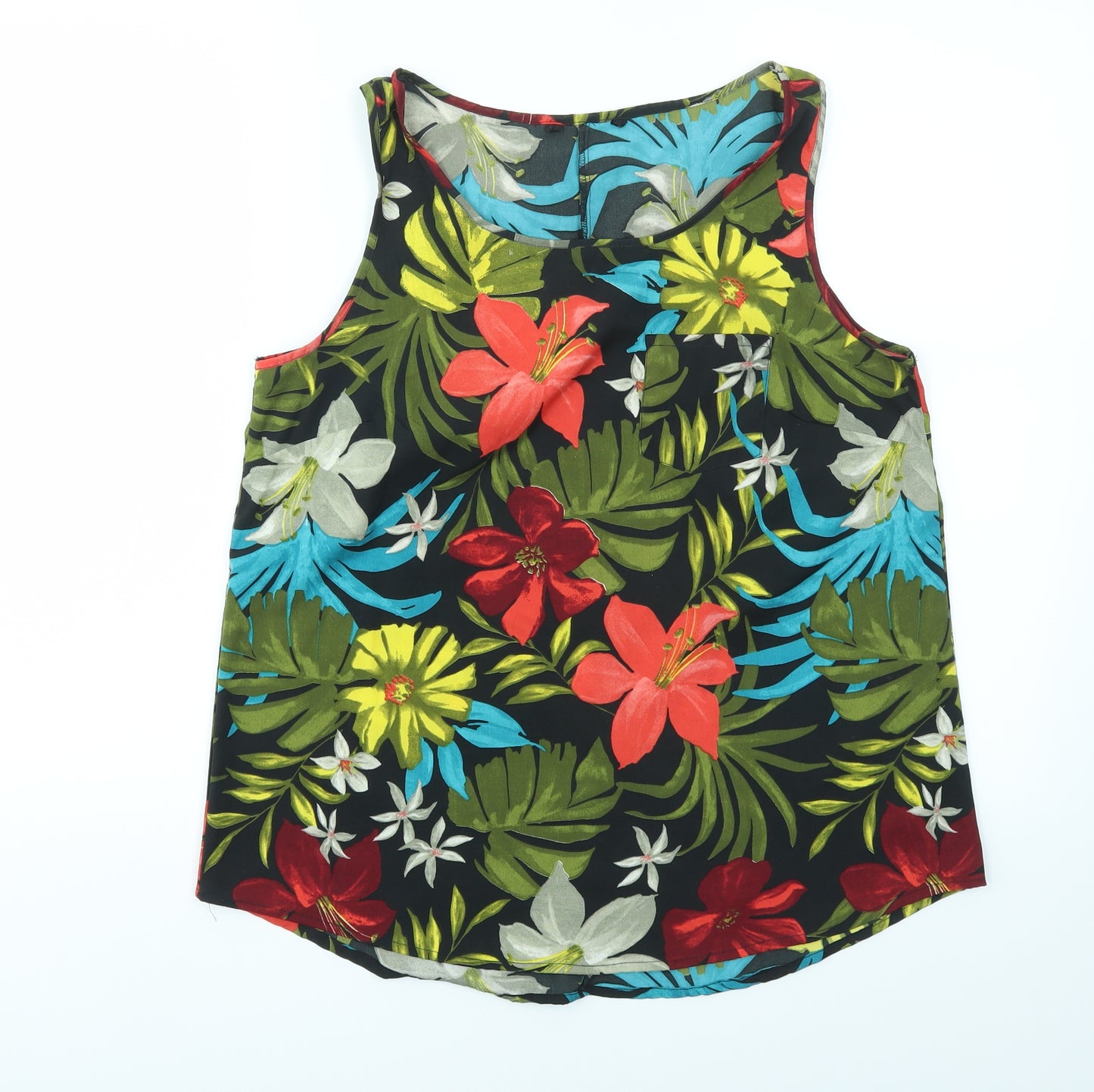 PEP&CO Womens Multicoloured Floral  Basic Blouse Size 12