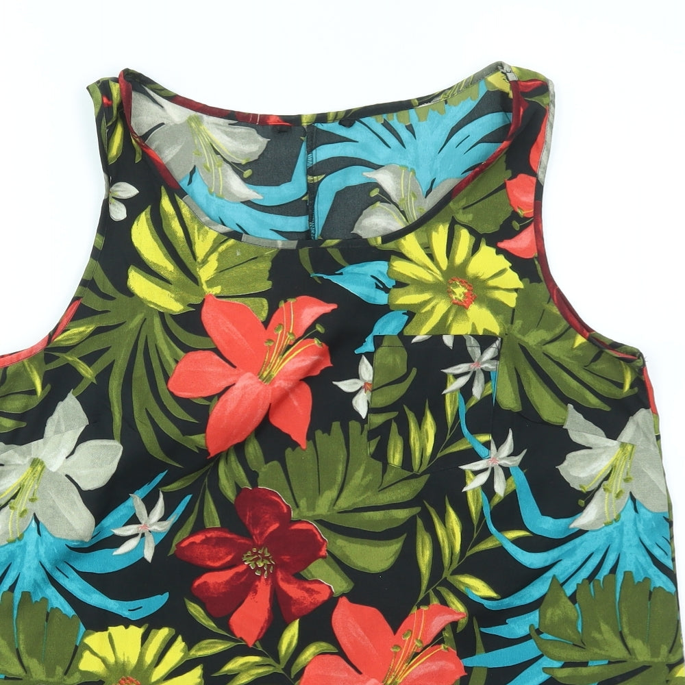 PEP&CO Womens Multicoloured Floral  Basic Blouse Size 12