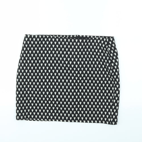 Primark Womens Multicoloured Geometric  A-Line Skirt Size 16  - stretch waistband