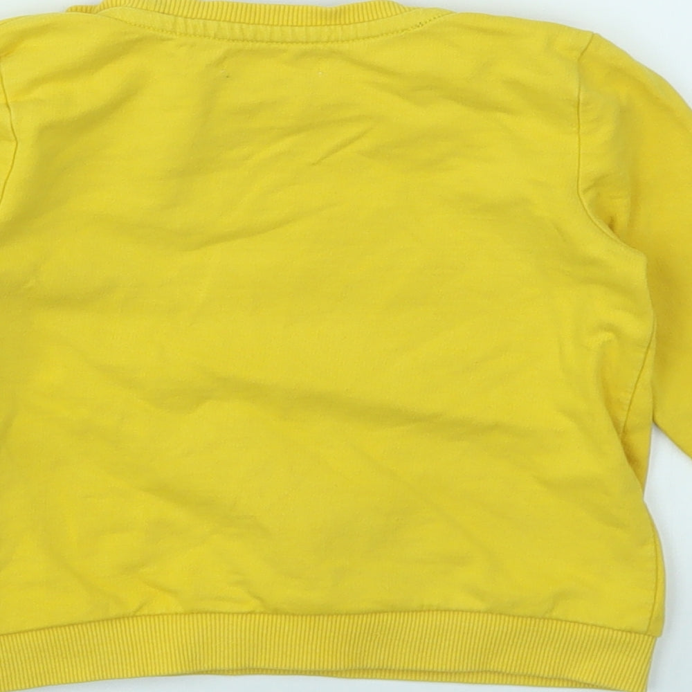 PEP&CO Boys Yellow   Pullover Jumper Size 18-24 Months