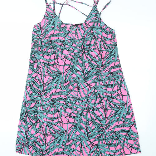PEP&CO Womens Multicoloured Geometric  Fit & Flare  Size 10