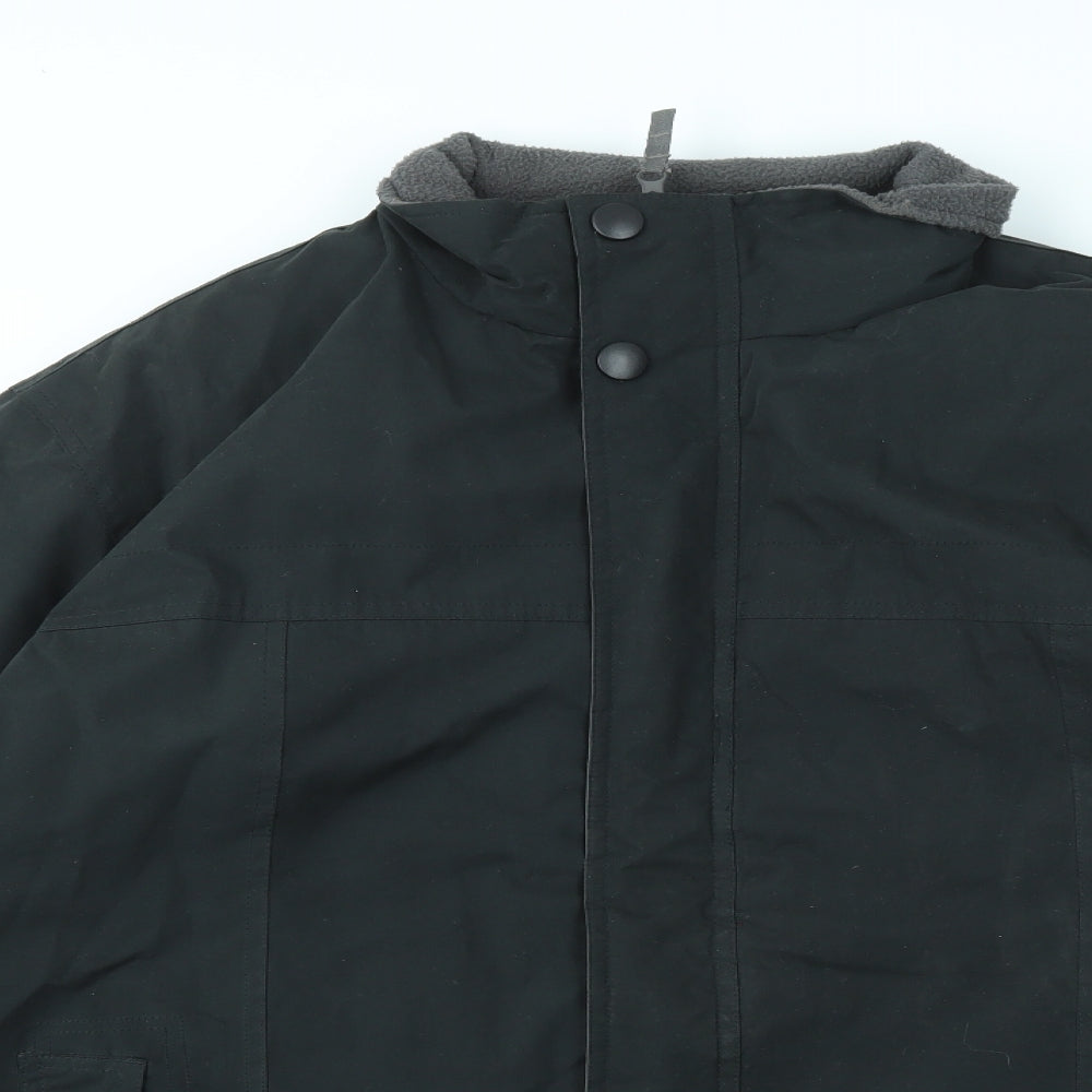 Paul Berman Mens Black Houndstooth  Jacket Coat Size L