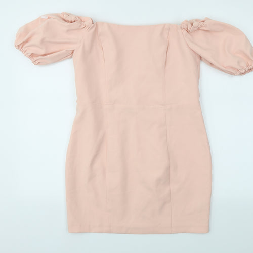 Miss Selfridge Womens Pink   Fit & Flare  Size 12