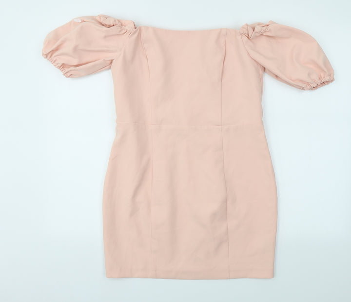 Miss Selfridge Womens Pink Fit & Flare Size 12