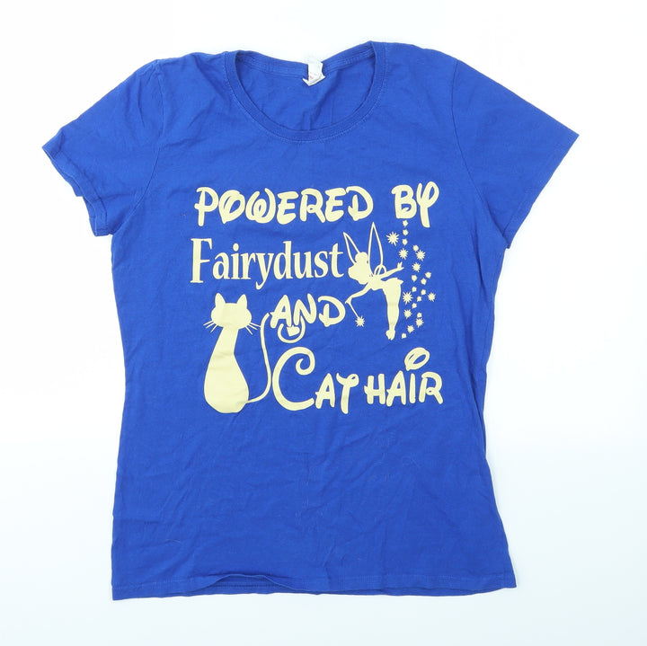 Fruit of the Loom Womens Blue   Basic T-Shirt Size L