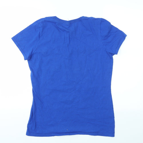Fruit of the Loom Womens Blue   Basic T-Shirt Size L