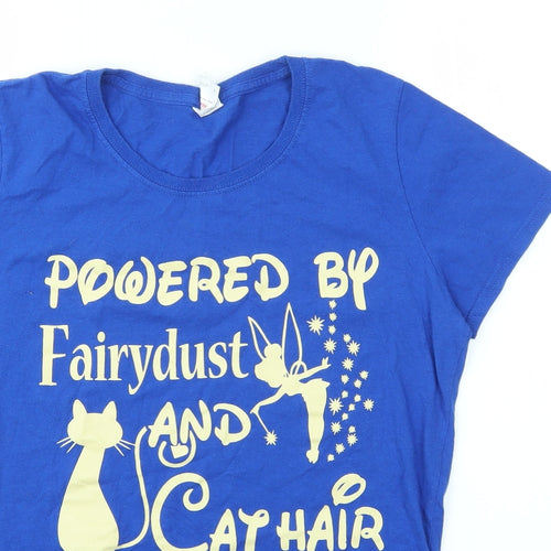 Fruit of the Loom Womens Blue   Basic T-Shirt Size L