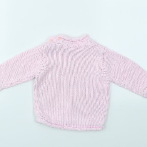 Matalan Girls Pink   Pullover Jumper Size 3-6 Months