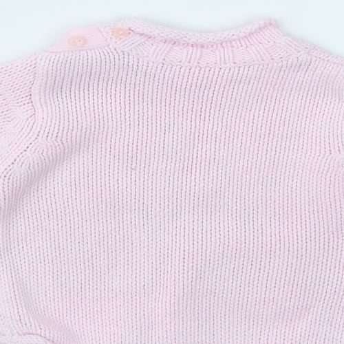 Matalan Girls Pink   Pullover Jumper Size 3-6 Months