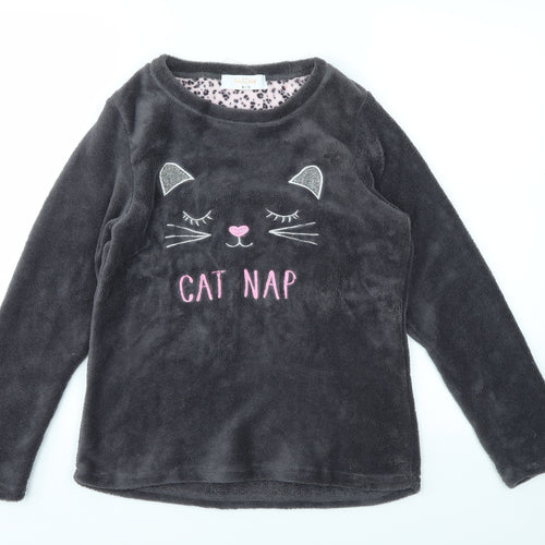 LOVE SLEEP  Womens Grey Animal Print  Top Pyjama Top Size 8