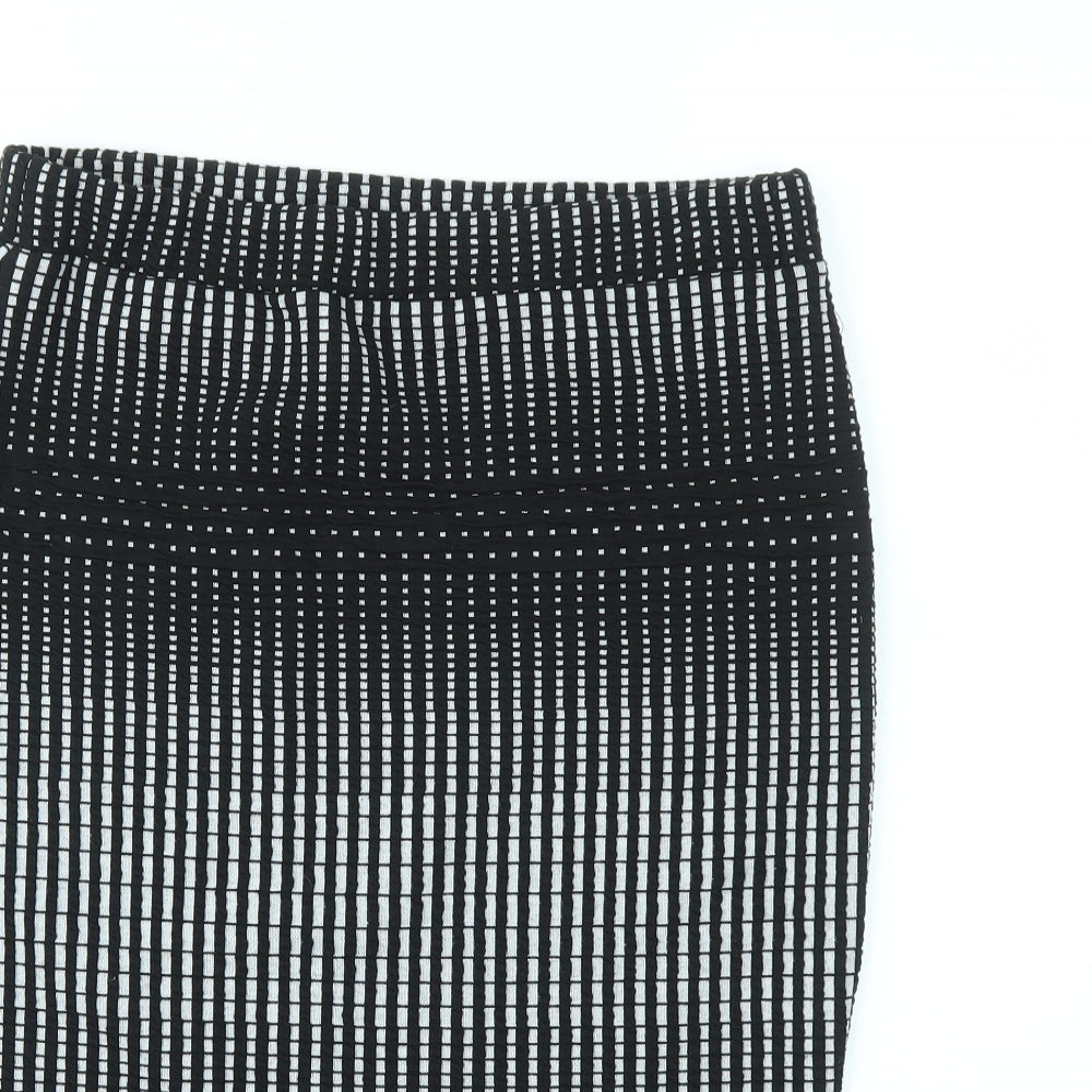 French Connection Womens Multicoloured Geometric  A-Line Skirt Size 12  - stretch waistband