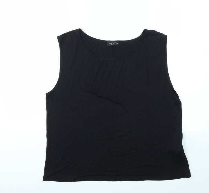 James Lakeland Womens Black   Basic T-Shirt Size L