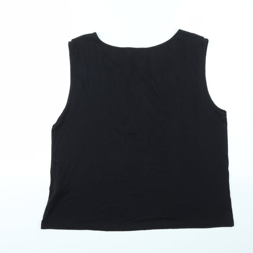 James Lakeland Womens Black   Basic T-Shirt Size L