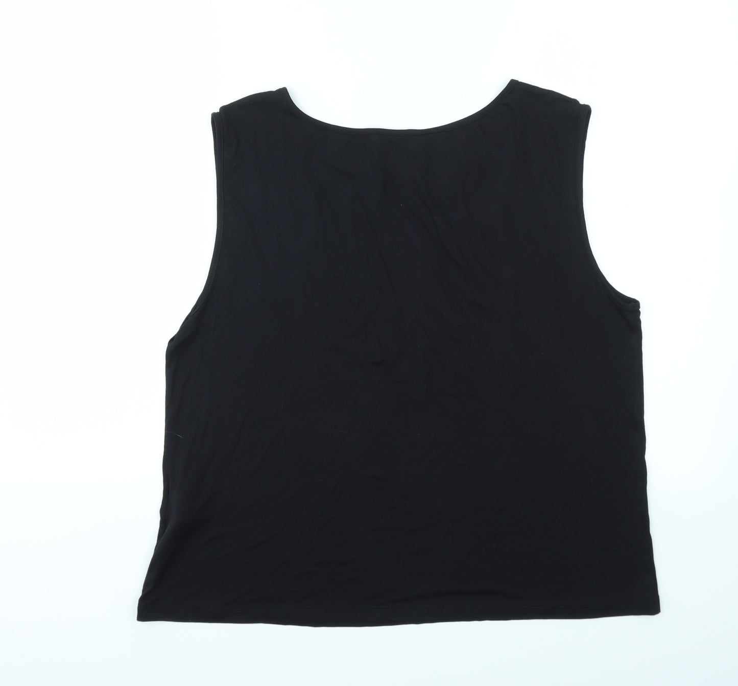 James Lakeland Womens Black   Basic T-Shirt Size L