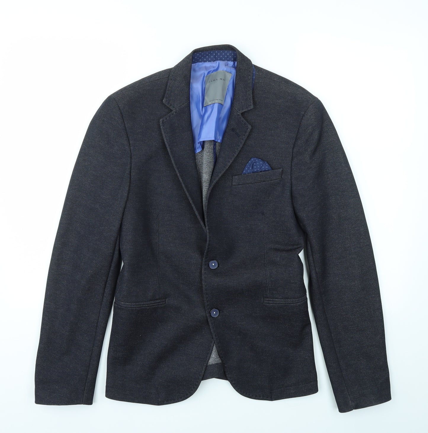 Zara Mens Blue   Jacket Blazer Size 36