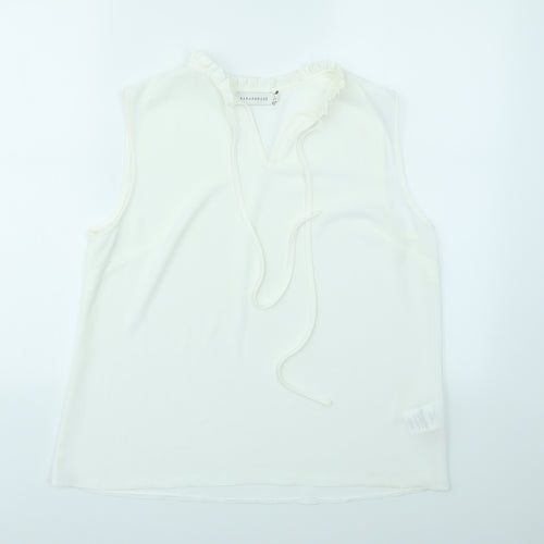 paraphase Womens White   Basic Blouse Size L