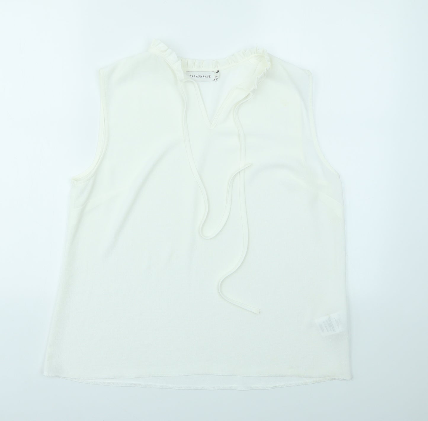 paraphase Womens White   Basic Blouse Size L