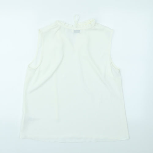 paraphase Womens White   Basic Blouse Size L