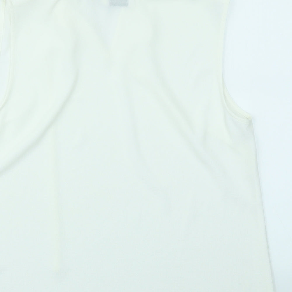 paraphase Womens White   Basic Blouse Size L