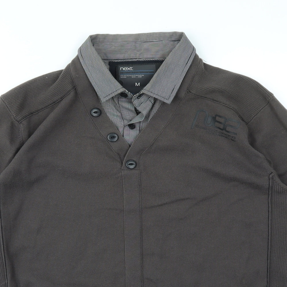NEXT Mens Brown   Pullover Hoodie Size M