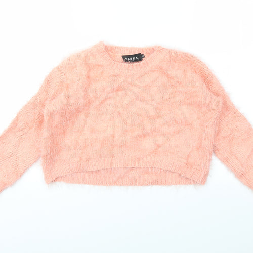 Club L Womens Pink   Pullover Jumper Size S