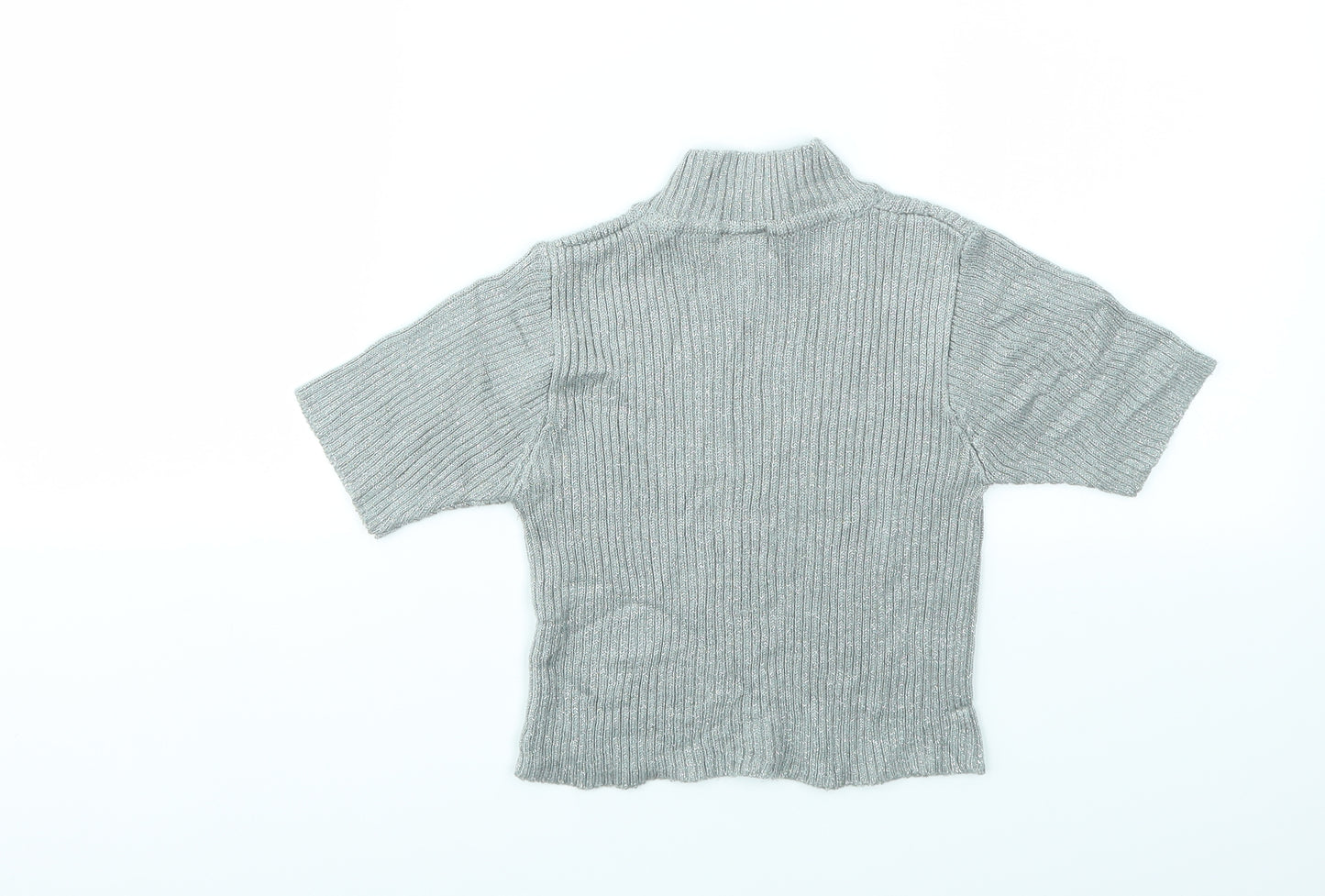 Girl Girls Grey   Basic T-Shirt Size 7-8 Years