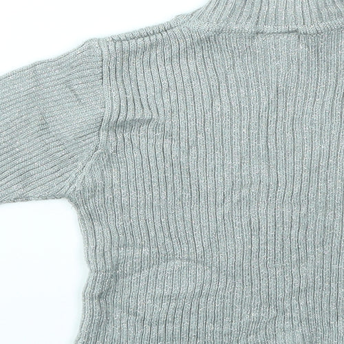 Girl Girls Grey   Basic T-Shirt Size 7-8 Years