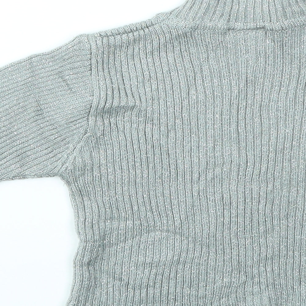 Girl Girls Grey   Basic T-Shirt Size 7-8 Years
