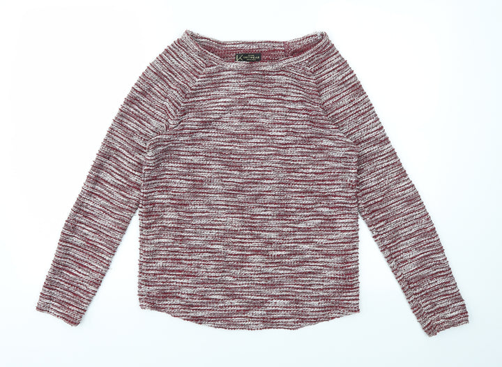 New Look Womens Red Pullover Jumper Size 8