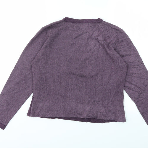 Jessica Graaf Womens Purple   Pullover Jumper Size S