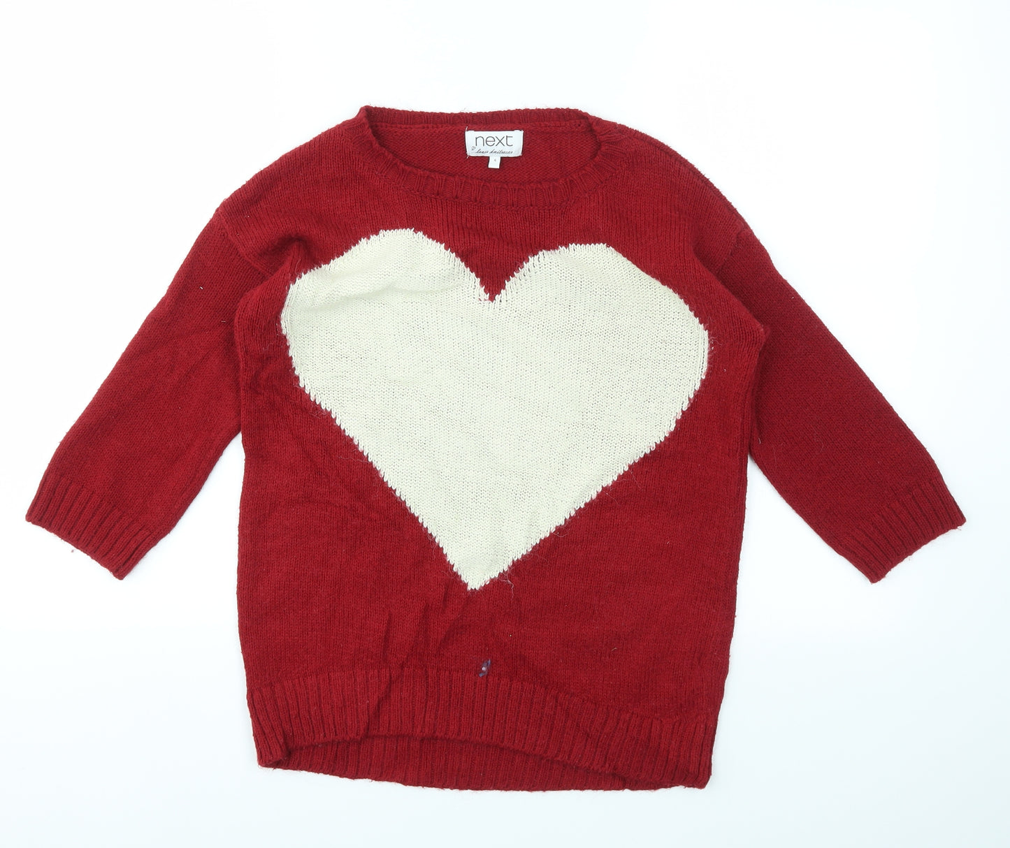 NEXT Womens Red   Pullover Jumper Size 6