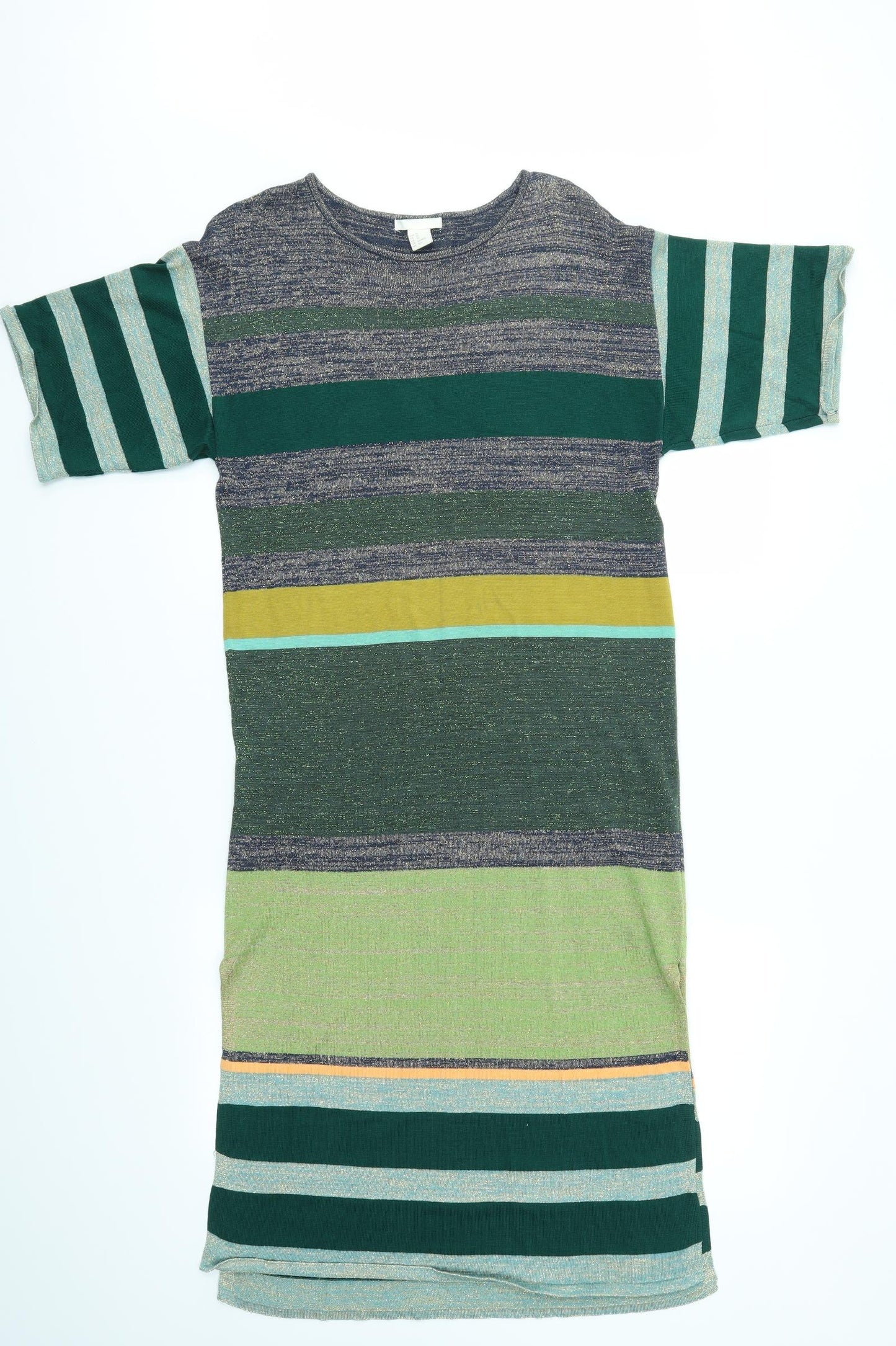 H&M Womens Multicoloured Striped  Fit & Flare  Size XS
