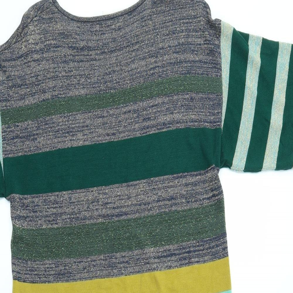 H&M Womens Multicoloured Striped  Fit & Flare  Size XS