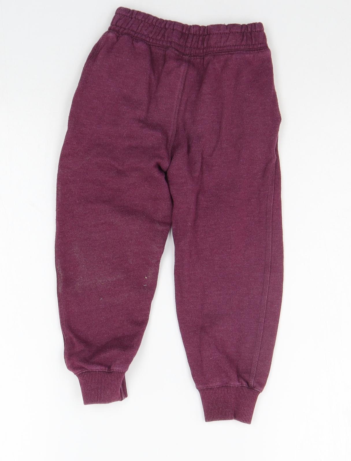 SoulCal&Co Boys Purple   Jogger Trousers Size 3-4 Years