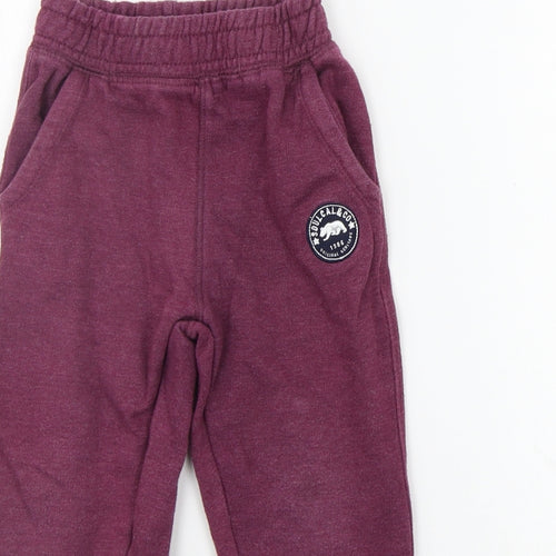 SoulCal&Co Boys Purple   Jogger Trousers Size 3-4 Years
