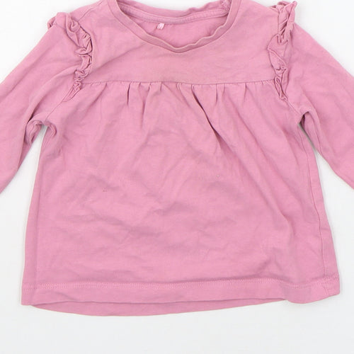 George Baby Pink   Basic T-Shirt Size 12-18 Months