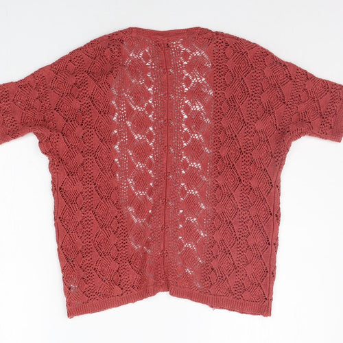 NEXT Girls Red   Cardigan Jumper Size 3-4 Years