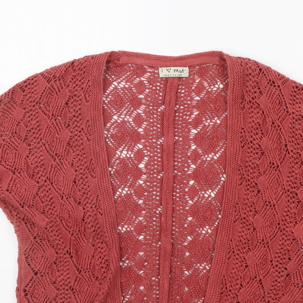 NEXT Girls Red   Cardigan Jumper Size 3-4 Years