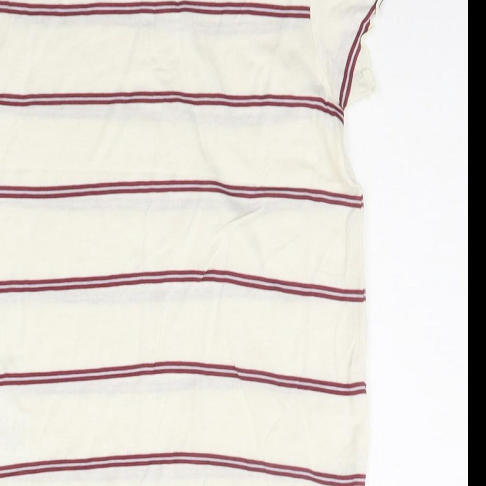 NEXT Girls Yellow Striped  Basic Polo Size 6 Years